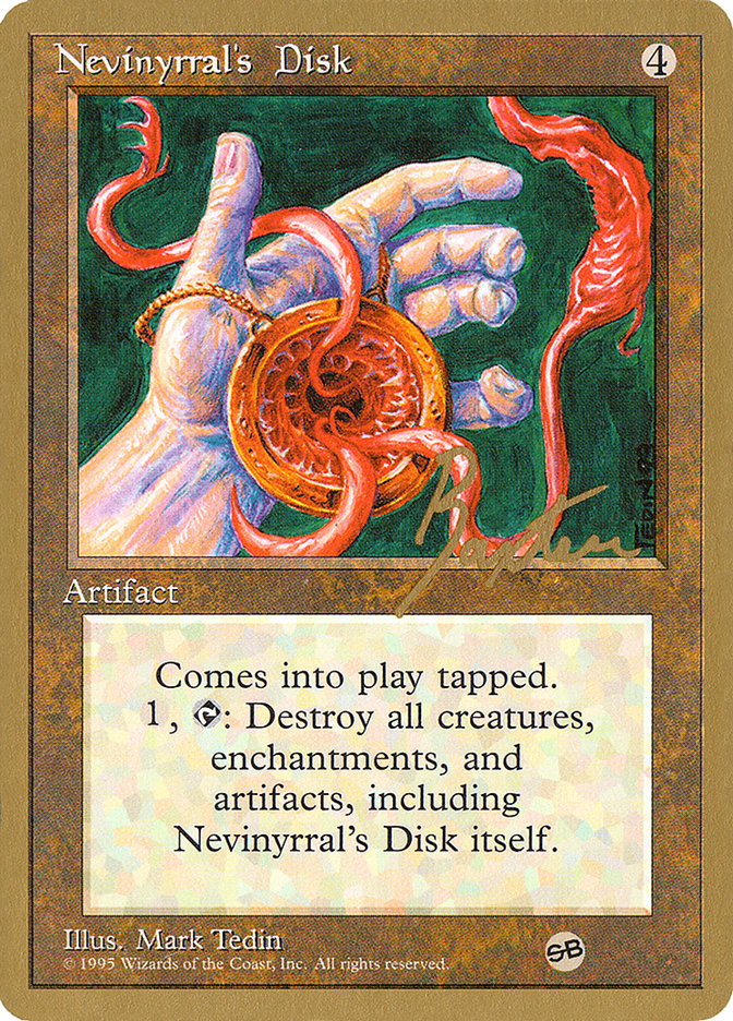 Nevinyrral's Disk (George Baxter) (SB) [Pro Tour Collector Set] | Devastation Store