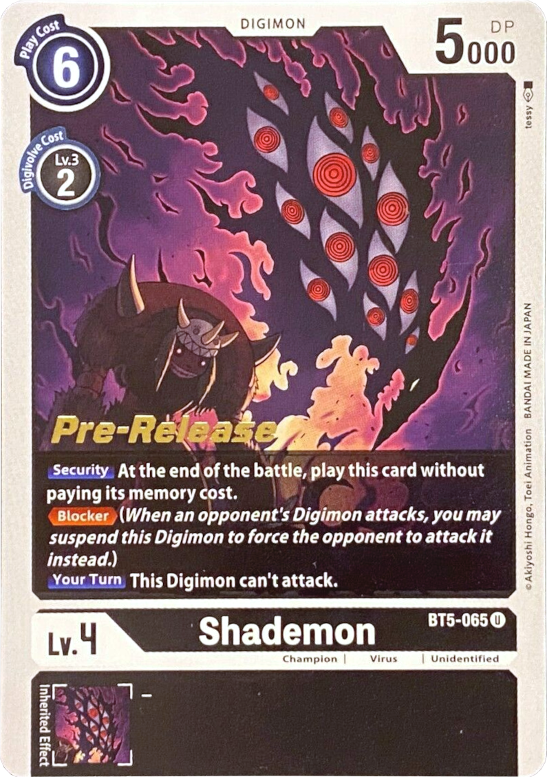 Shademon [BT5-065] [Battle of Omni Pre-Release Promos] | Devastation Store