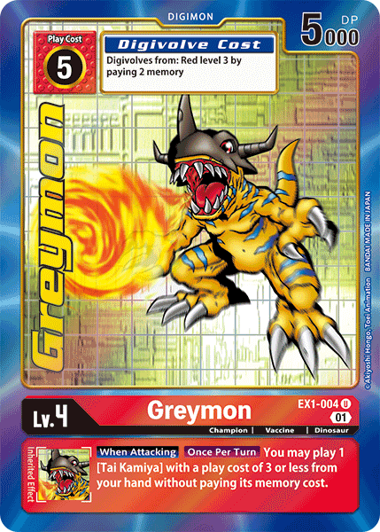 Greymon [EX1-004] (Alternate Art) [Classic Collection] | Devastation Store