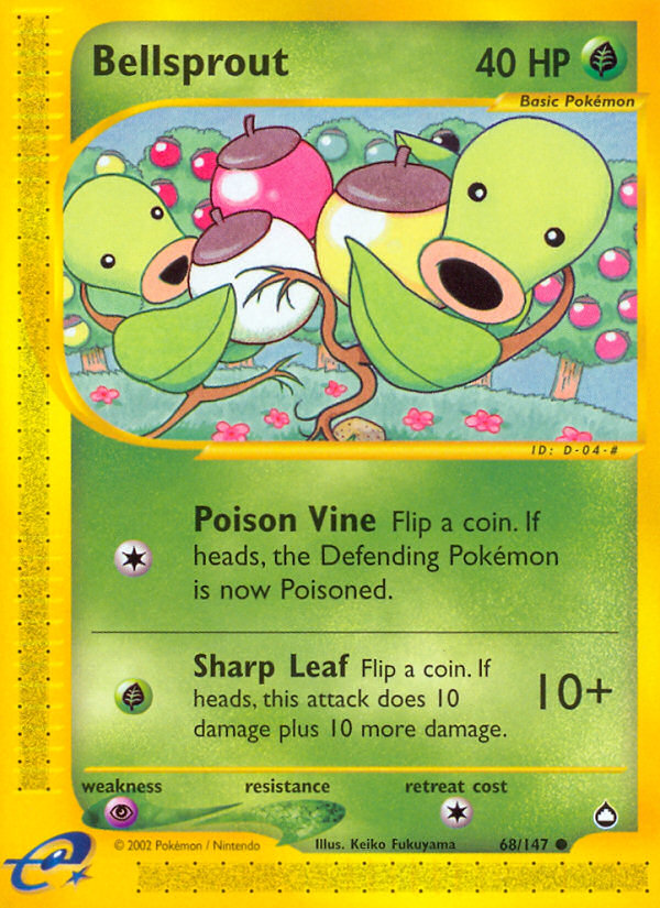 Bellsprout (68/147) [Aquapolis] | Devastation Store