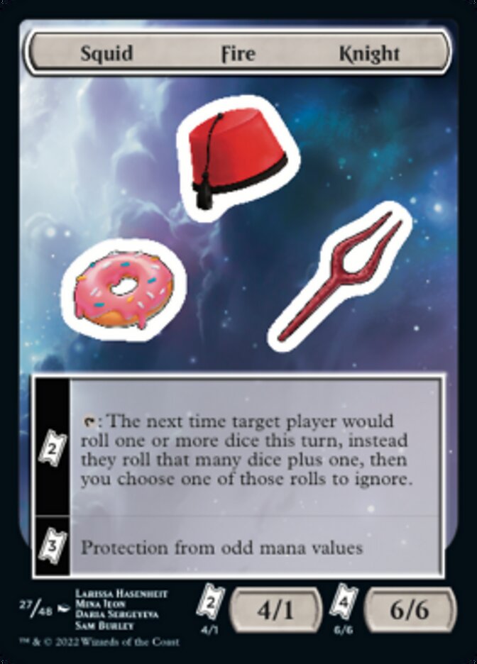 Squid Fire Knight [Unfinity Stickers] | Devastation Store