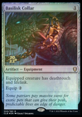 Basilisk Collar [Commander Legends: Battle for Baldur's Gate Prerelease Promos] | Devastation Store