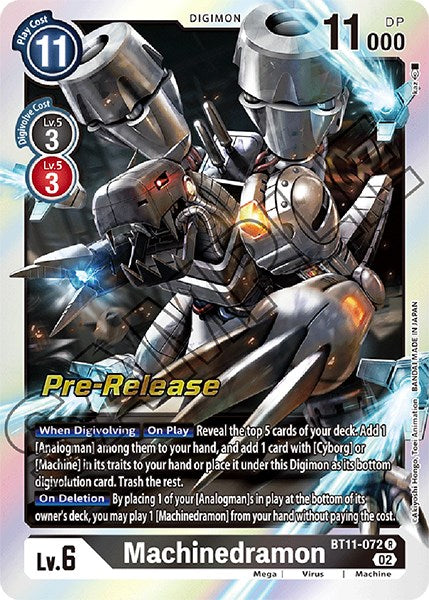 Machinedramon [BT11-072] [Dimensional Phase Pre-Release Promos] | Devastation Store