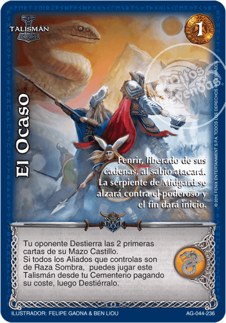 (AG-044-236) El Ocaso – Real - Devastation Store | Devastation Store