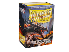 Dragon Shield Non-Glare Sleeve - Black ‘Amina’ 100ct - Devastation Store | Devastation Store