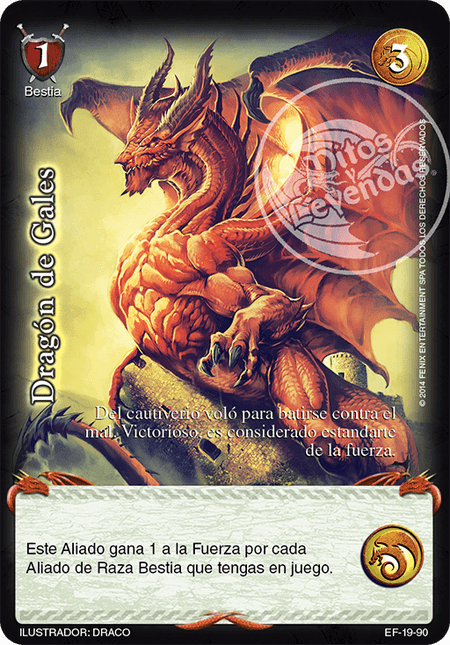 (EF-19-90) Dragón de Gales – Real - Devastation Store | Devastation Store