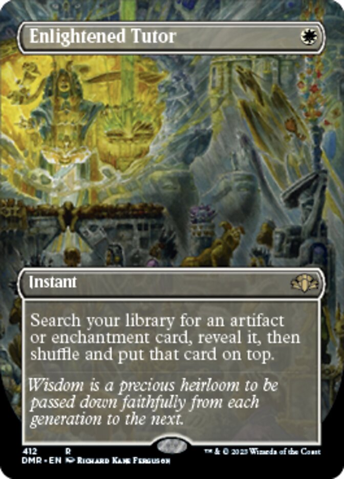 Enlightened Tutor (Borderless Alternate Art) [Dominaria Remastered] | Devastation Store