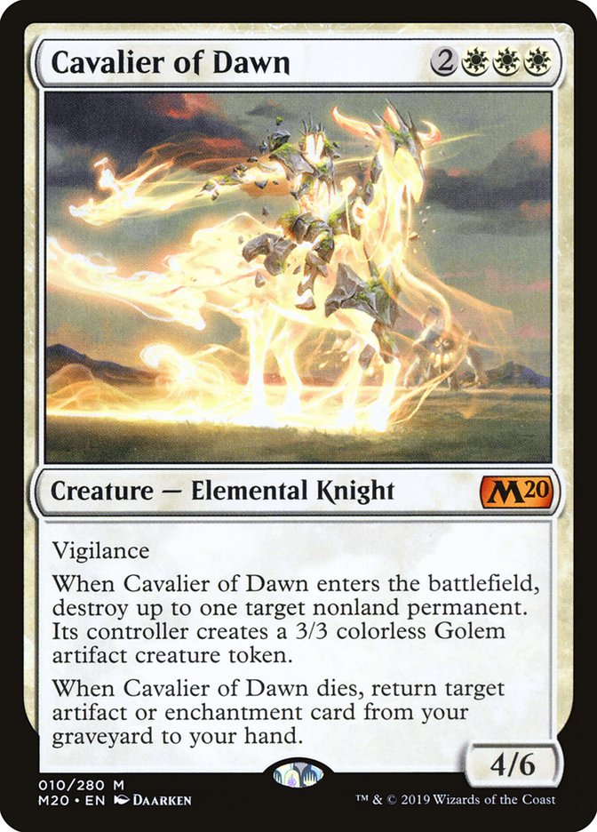 Cavalier of Dawn [Core Set 2020] | Devastation Store