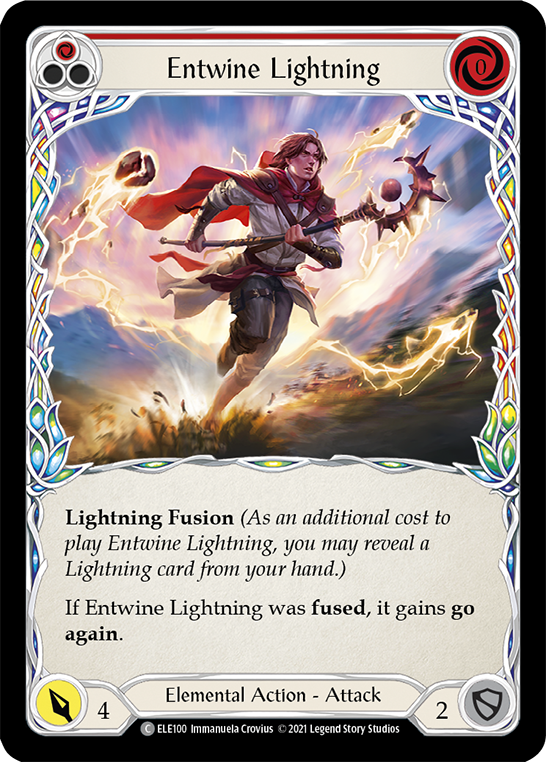 Entwine Lightning (Red) [ELE100] (Tales of Aria)  1st Edition Normal | Devastation Store