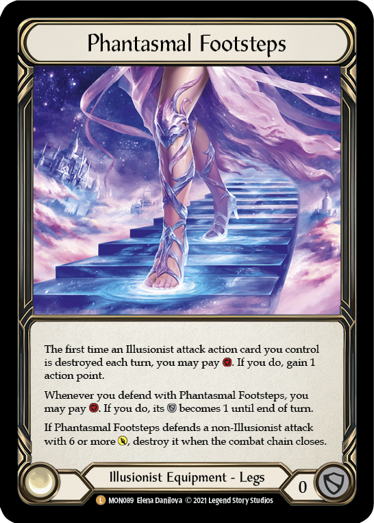 Phantasmal Footsteps (Cold Foil) [MON089-CF] 1st Edition Cold Foil - Devastation Store | Devastation Store