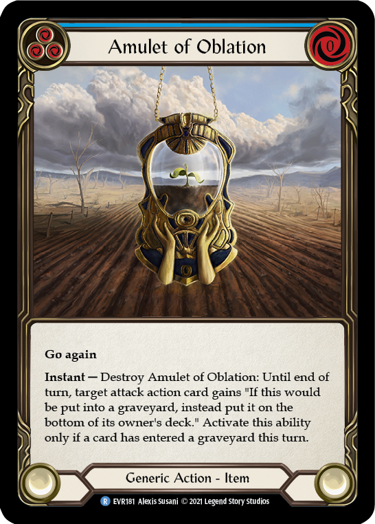 Amulet of Oblation [EVR181] (Everfest)  1st Edition Cold Foil | Devastation Store