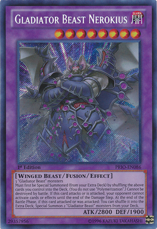 Gladiator Beast Nerokius [PRIO-EN086] Secret Rare | Devastation Store