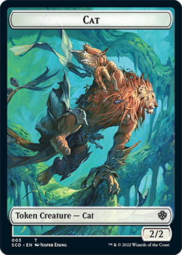 Saproling // Cat Double-Sided Token [Starter Commander Decks] | Devastation Store