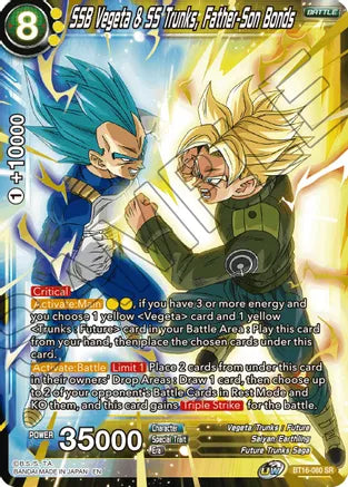 SSB Vegeta & SS Trunks, Father-Son Bonds [BT16-080] | Devastation Store