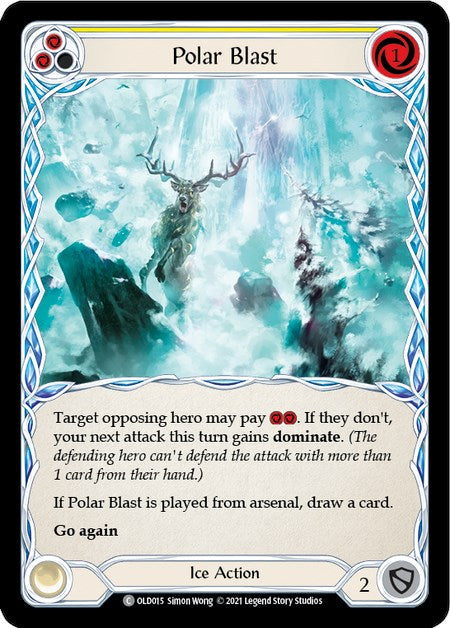Polar Blast (Yellow) [OLD015] (Tales of Aria Oldhim Blitz Deck)  1st Edition Normal | Devastation Store