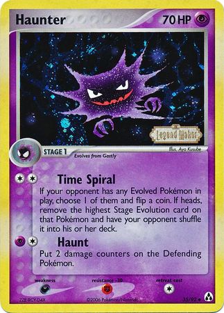 Haunter (35/92) (Stamped) [EX: Legend Maker] | Devastation Store