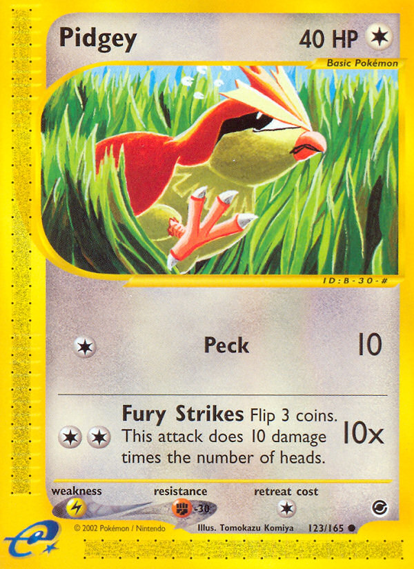 Pidgey (123/165) [Expedition: Base Set] | Devastation Store