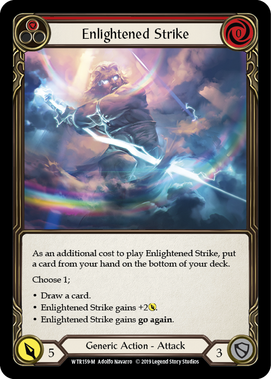 Enlightened Strike [WTR159-M] Alpha Print Rainbow Foil - Devastation Store | Devastation Store