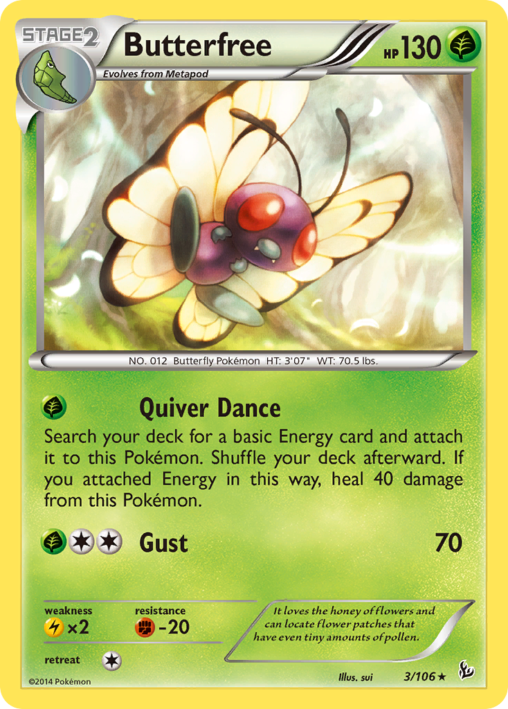 Butterfree (3/106) [XY: Flashfire] | Devastation Store