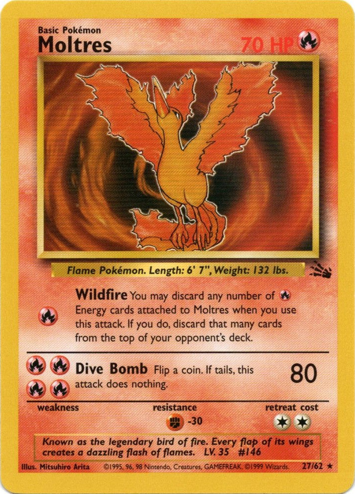 Moltres (27/62) [Fossil Unlimited] | Devastation Store