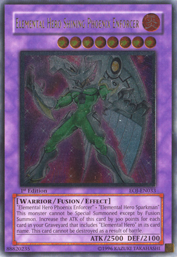Elemental Hero Shining Phoenix Enforcer [EOJ-EN033] Ultimate Rare | Devastation Store