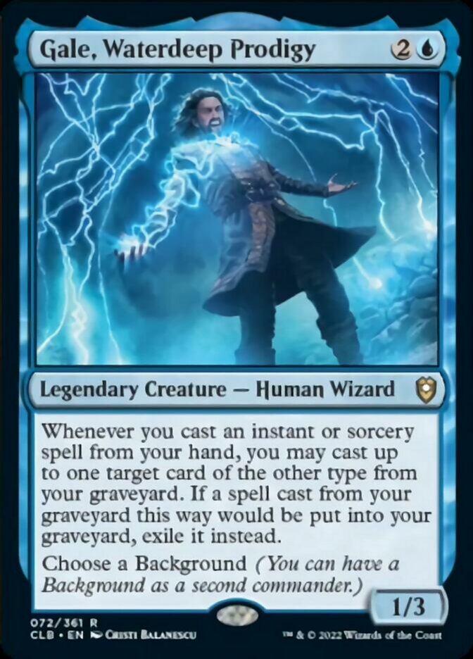 Gale, Waterdeep Prodigy [Commander Legends: Battle for Baldur's Gate] | Devastation Store