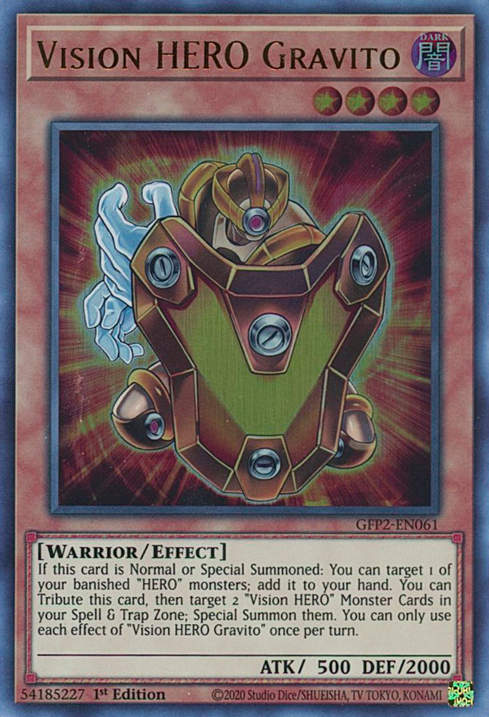 Vision HERO Gravito [GFP2-EN061] Ultra Rare | Devastation Store