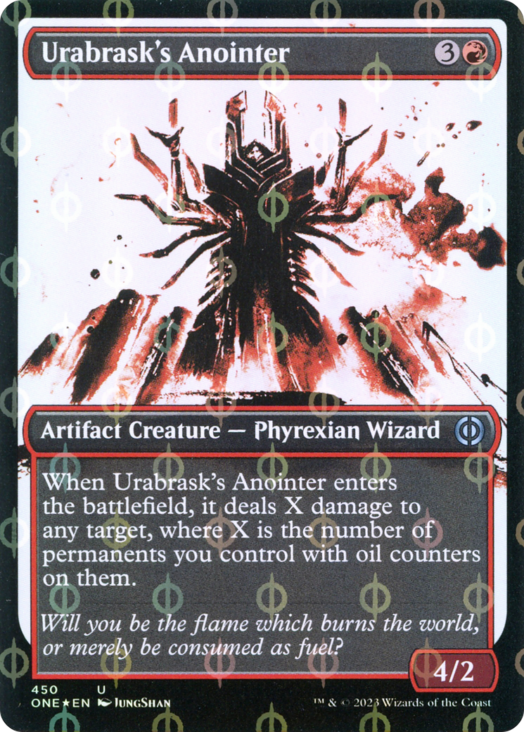 Urabrask's Anointer (Showcase Ichor Step-and-Compleat Foil) [Phyrexia: All Will Be One] | Devastation Store