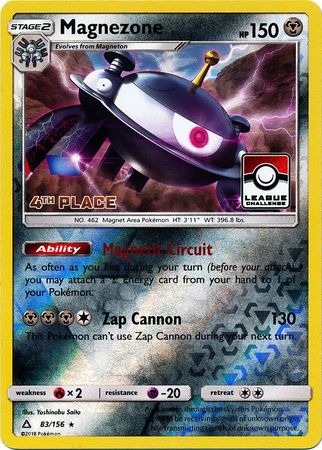 Magnezone (83/156) (League Promo 4th Place) [Sun & Moon: Ultra Prism] | Devastation Store