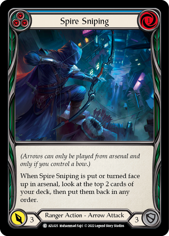 Spire Sniping (Blue) [AZL025] (Outsiders Azalea Blitz Deck) | Devastation Store