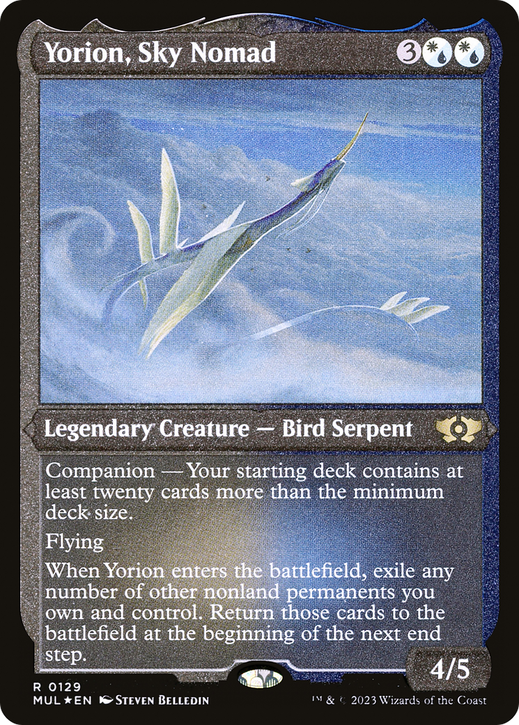 Yorion, Sky Nomad (Foil Etched) [Multiverse Legends] | Devastation Store