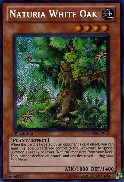 Naturia White Oak [HA04-EN051] Secret Rare | Devastation Store