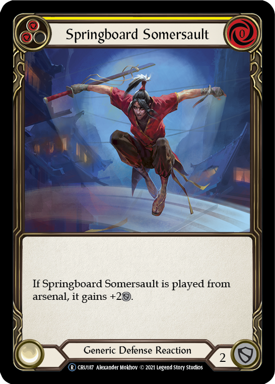 Springboard Somersault (Rainbow Foil) [CRU187-RF] Unlimited Rainbow Foil | Devastation Store