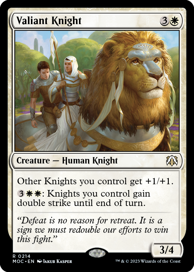 Valiant Knight [March of the Machine Commander] | Devastation Store