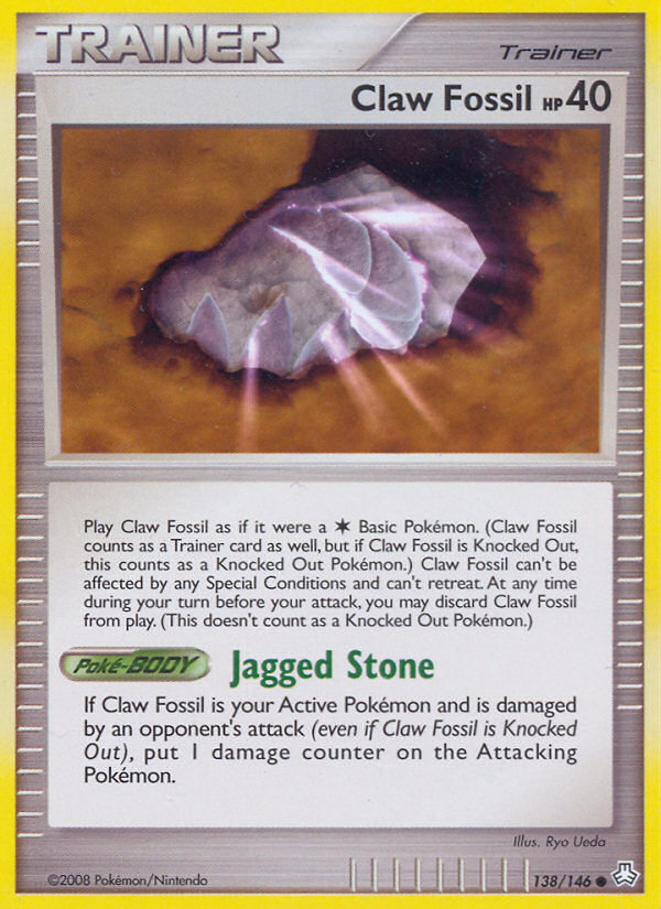 Claw Fossil (138/146) [Diamond & Pearl: Legends Awakened] | Devastation Store