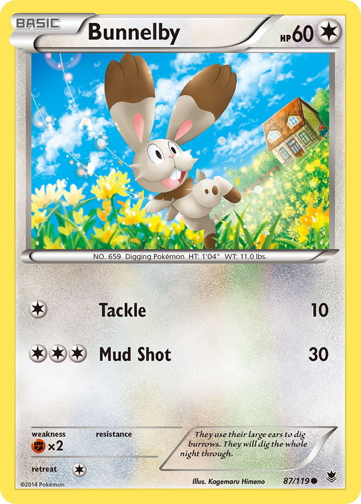 Bunnelby (87/119) [XY: Phantom Forces] | Devastation Store