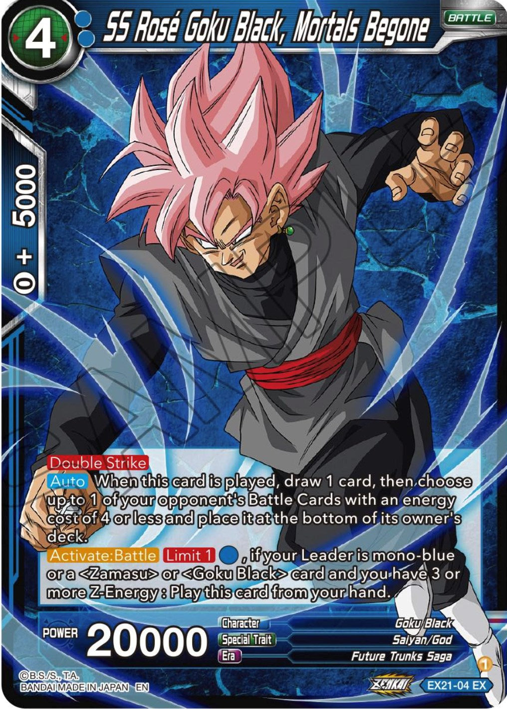 SS Rose Goku Black, Mortals Begone (EX21-04) [5th Anniversary Set] | Devastation Store