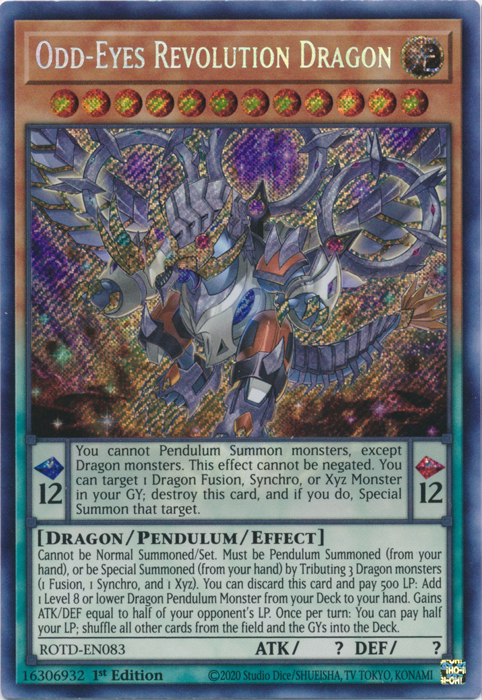 Odd-Eyes Revolution Dragon [ROTD-EN083] Secret Rare | Devastation Store