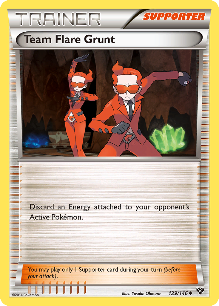 Team Flare Grunt (129/146) [XY: Base Set] | Devastation Store