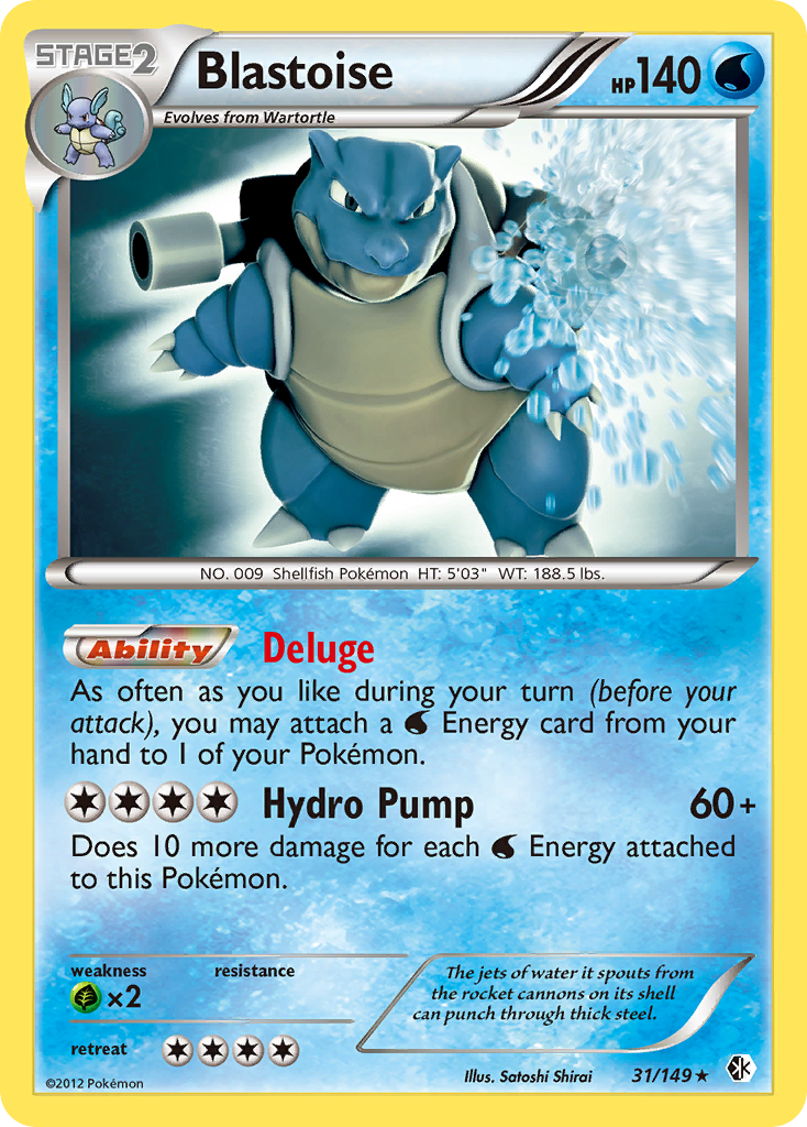 Blastoise (31/149) [Black & White: Boundaries Crossed] | Devastation Store