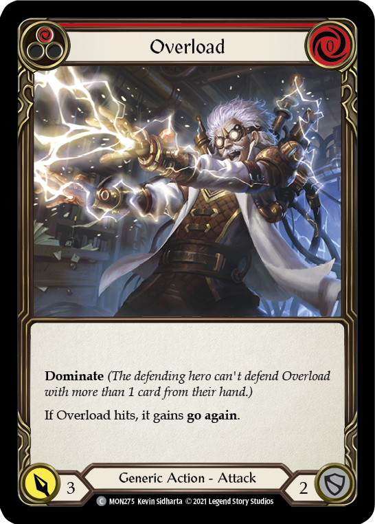 Overload (Red) [MON275] 1st Edition Normal - Devastation Store | Devastation Store