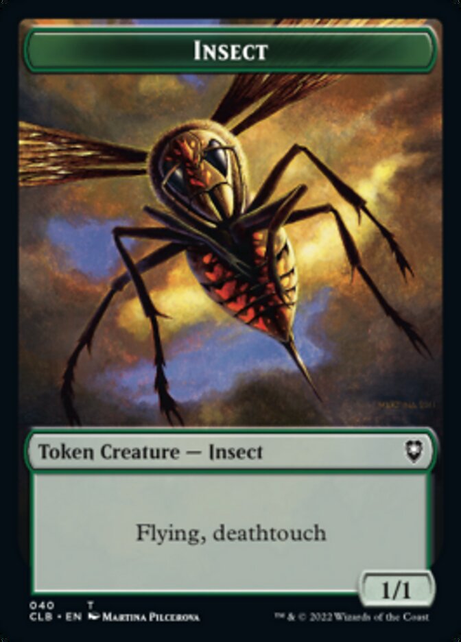 Spider // Insect Double-sided Token [Commander Legends: Battle for Baldur's Gate Tokens] | Devastation Store