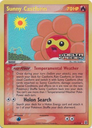 Sunny Castform (31/113) (Stamped) [EX: Delta Species] | Devastation Store