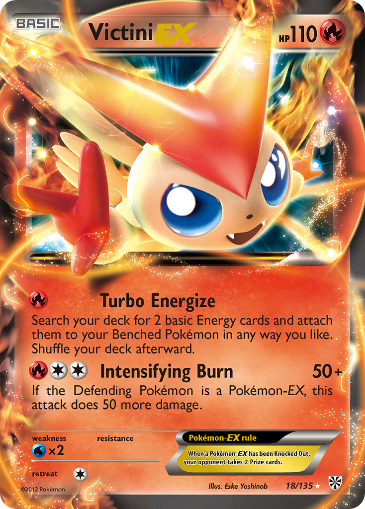 Victini EX (18/135) [Black & White: Plasma Storm] | Devastation Store