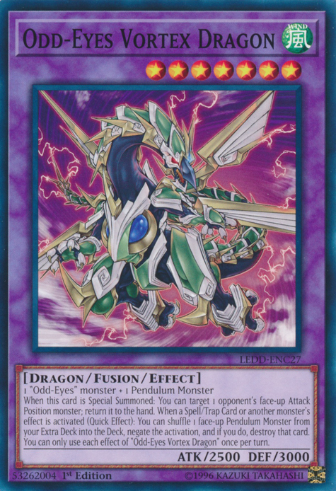 Odd-Eyes Vortex Dragon [LEDD-ENC27] Common | Devastation Store