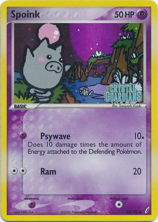 Spoink (62/100) (Stamped) [EX: Crystal Guardians] | Devastation Store