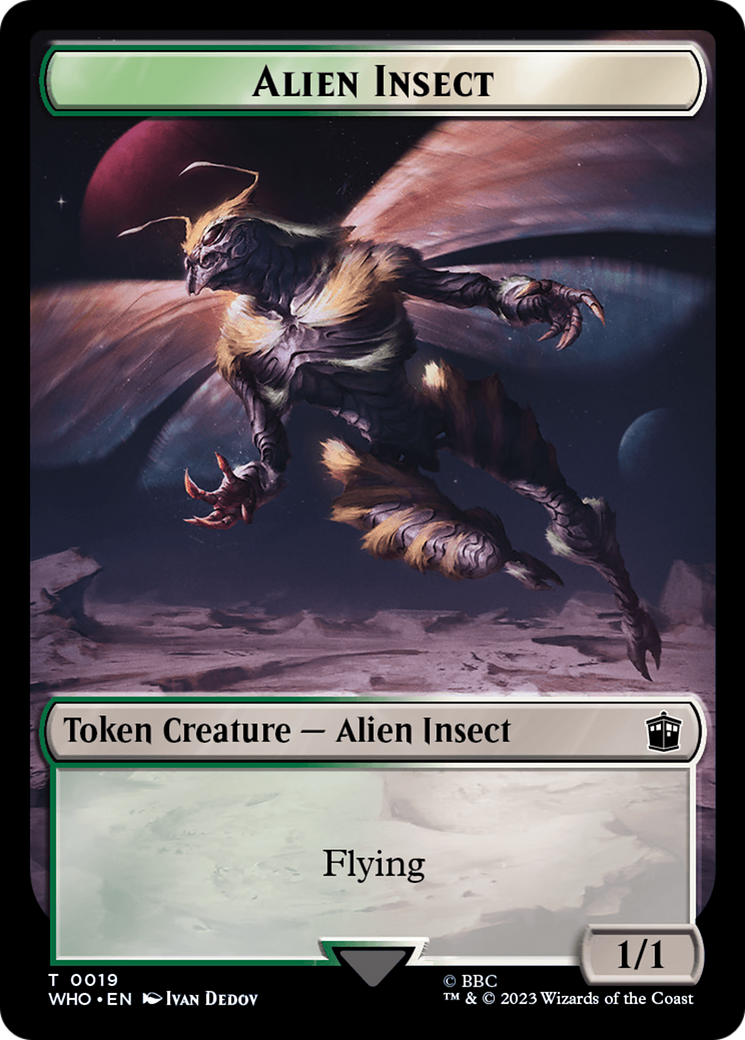 Alien Insect Token [Doctor Who Tokens] | Devastation Store