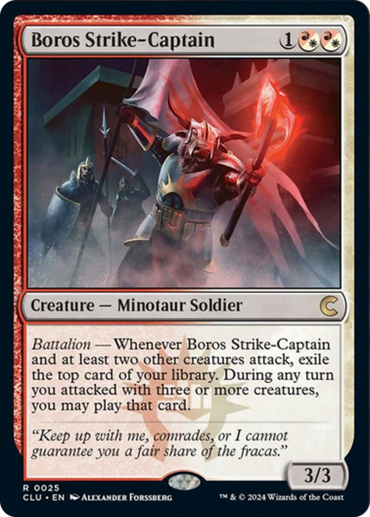 Boros Strike-Captain [Ravnica: Clue Edition] | Devastation Store