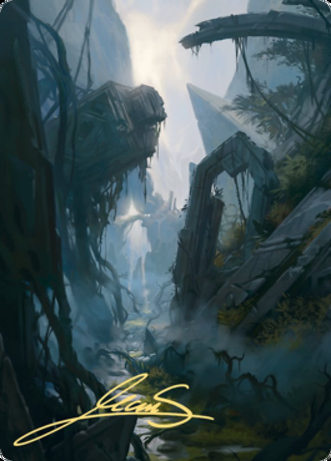 Swamp 2 Art Card (Gold-Stamped Signature) [Zendikar Rising Art Series] | Devastation Store