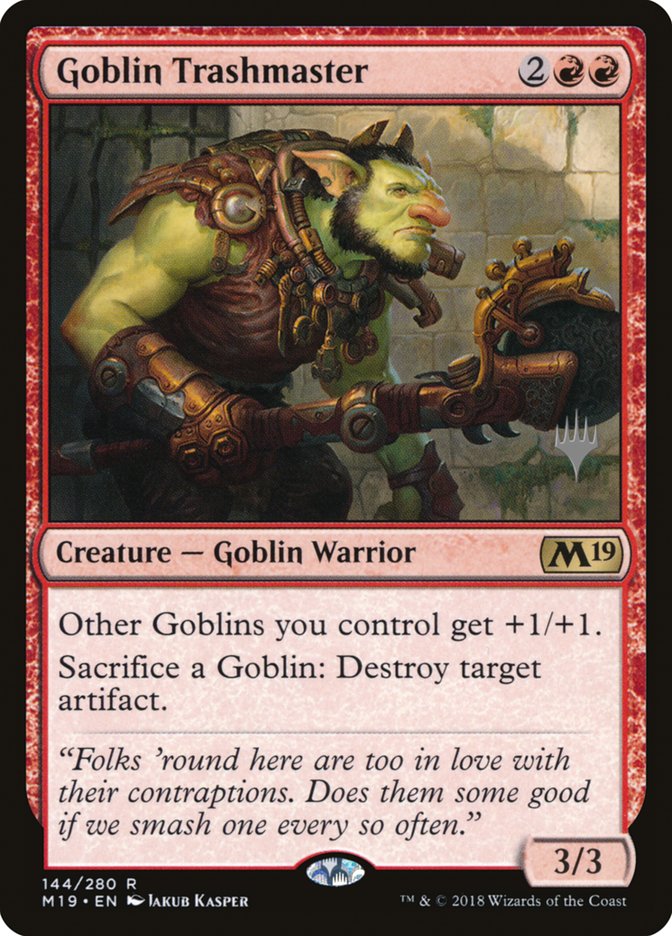 Goblin Trashmaster (Promo Pack) [Core Set 2019 Promos] | Devastation Store